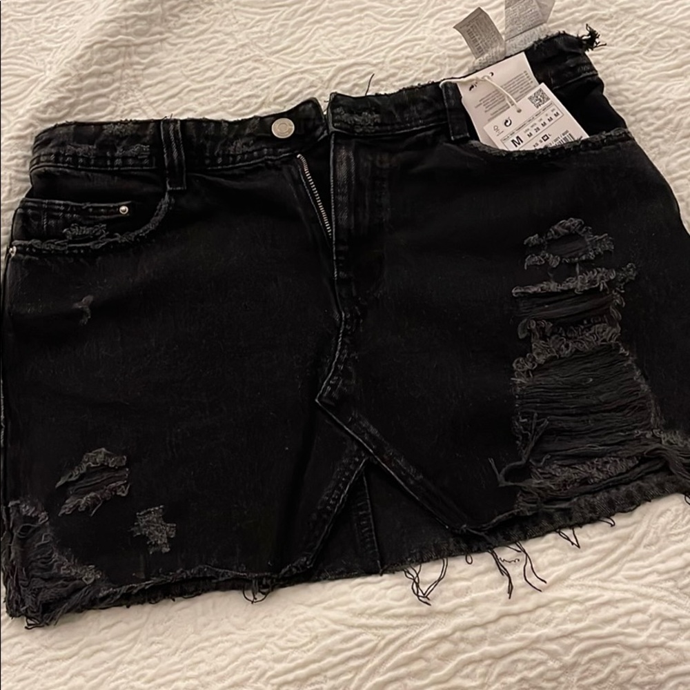 Zara mini denim skirt